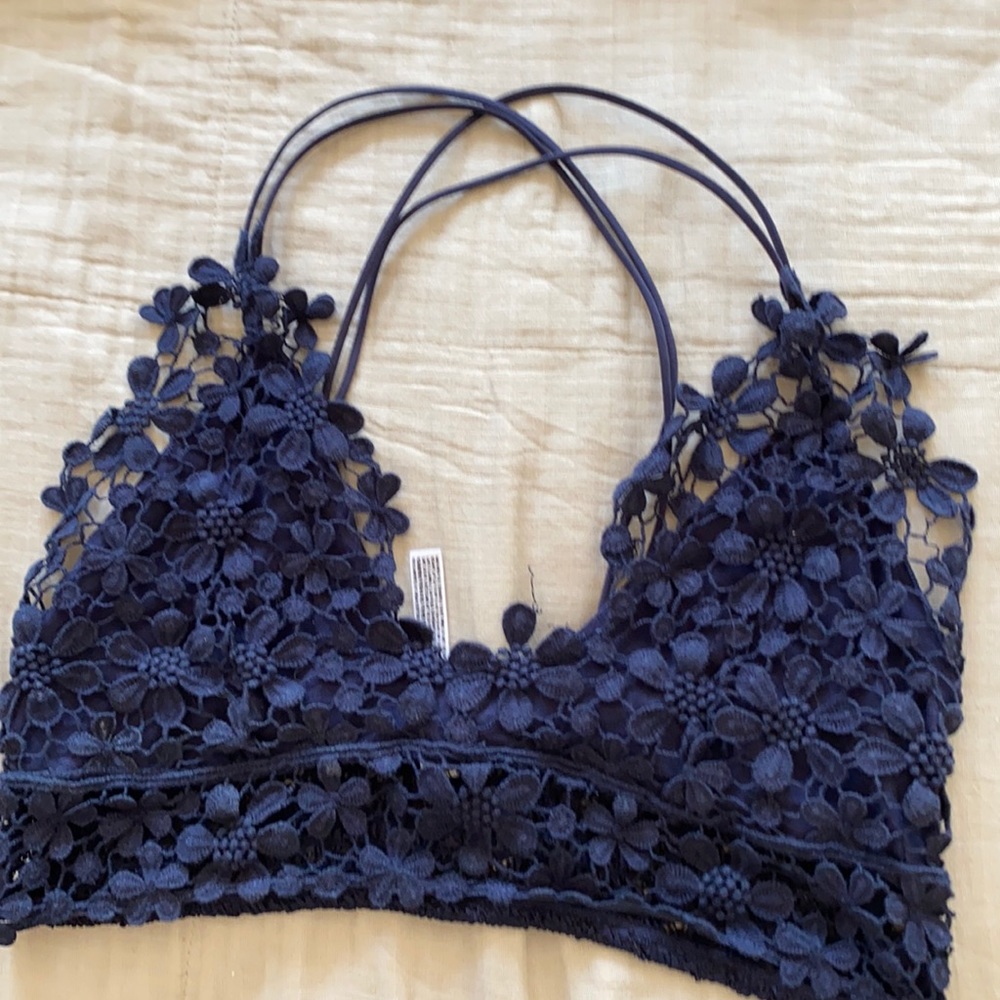 Free people, navy bralette